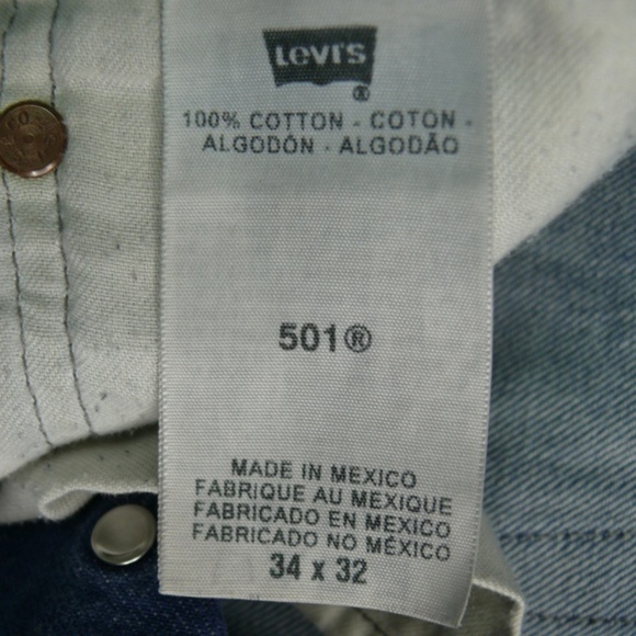 Levis 501 XX Button Fly Jeans 34 x 29 Straight Leg - Picture 6 of 8